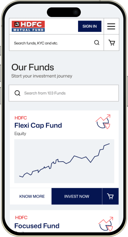 Select fund to invest step