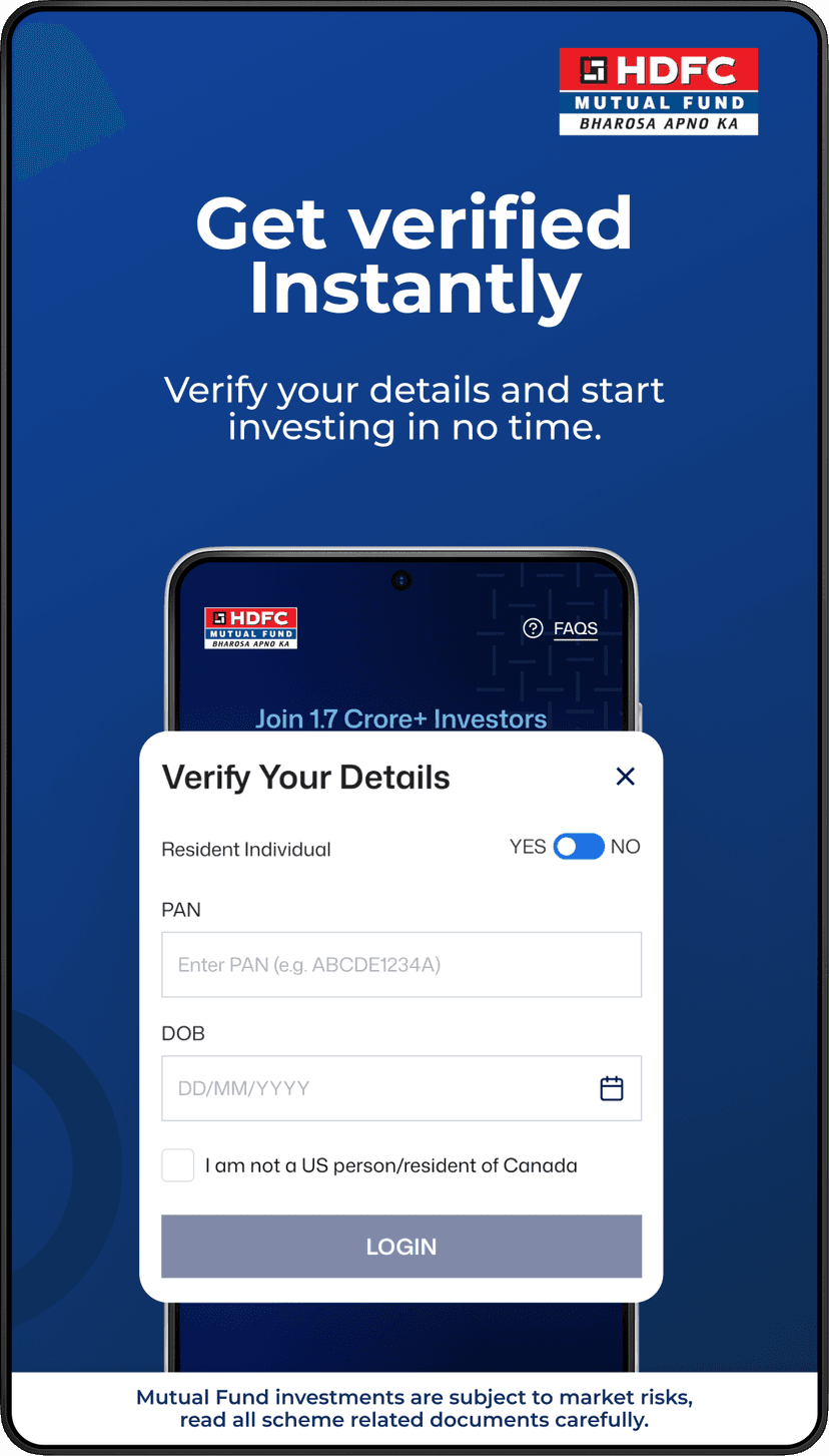 Enter PAN & DOB for KYC verification step